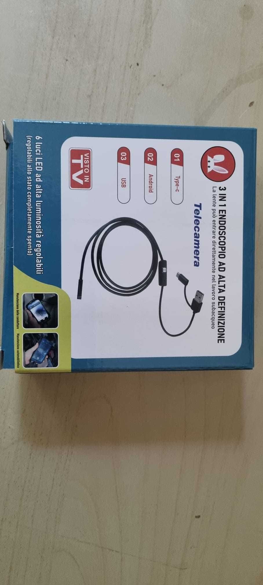 kamerka endoskopowa z kablem USB/C do komórki