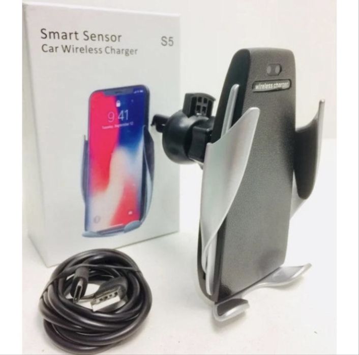 Сенсорний автомобільний тримач із бездротовою зарядкою, універсальний