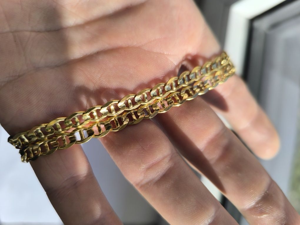 Złoty łańcuszek splot Gucci 32.84 nowy 14k 585 60 cm