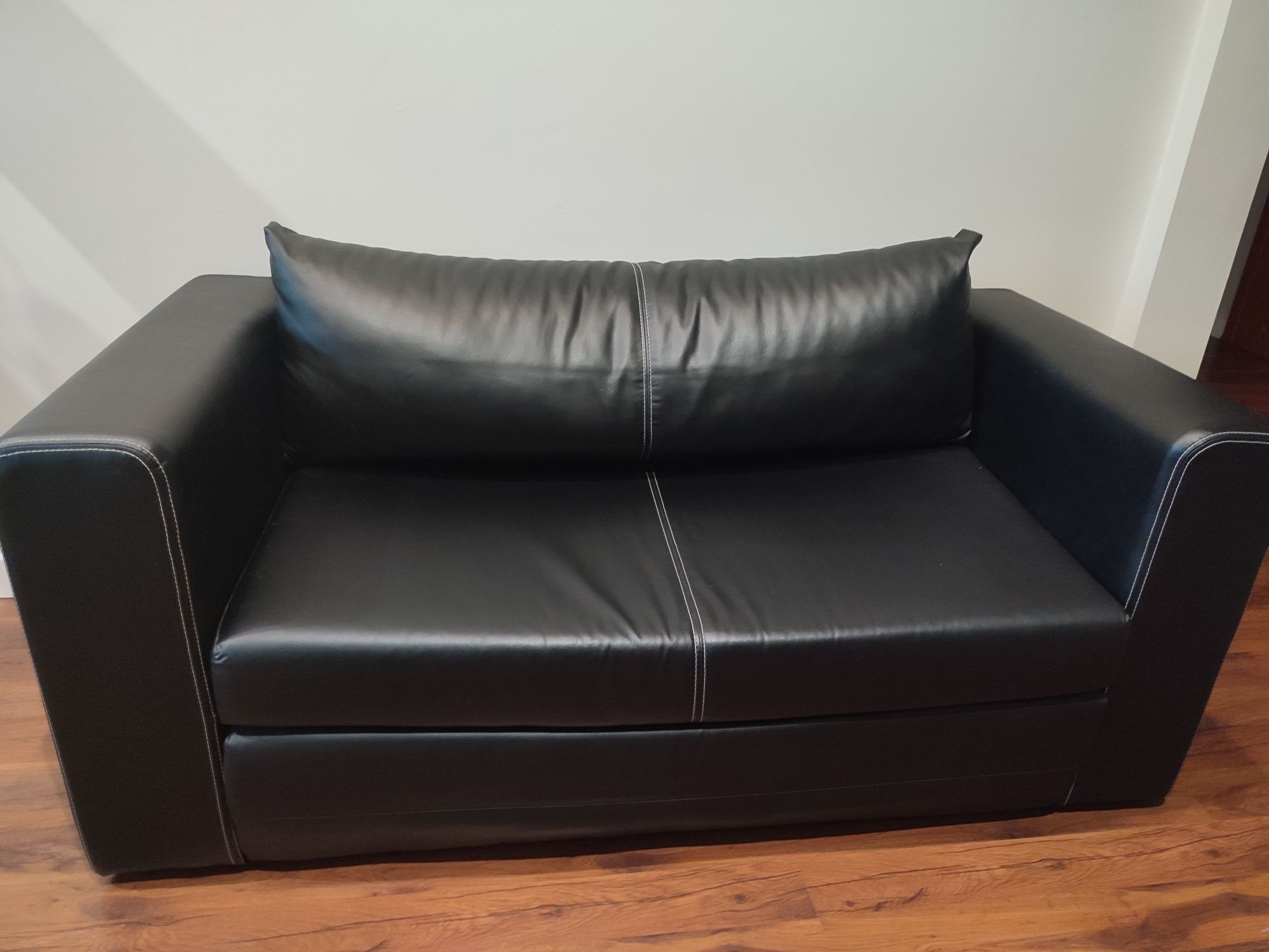 IKEA sofa rozkladana czarna