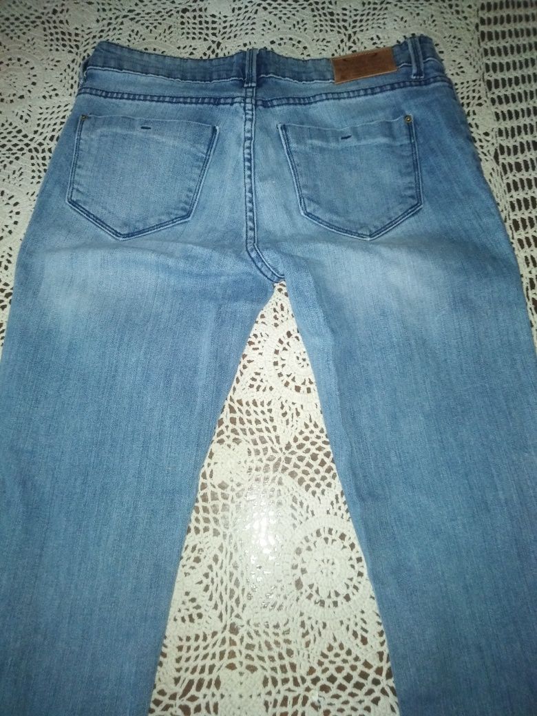 Spodnie zara damskie jasny jeans r.38