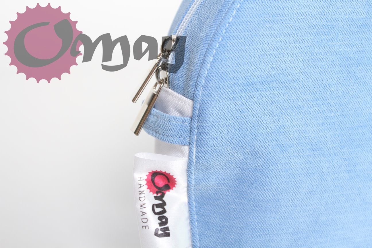 Elegancki organizer OBAG MOON LIGHT welur niebieski wkład OMAY