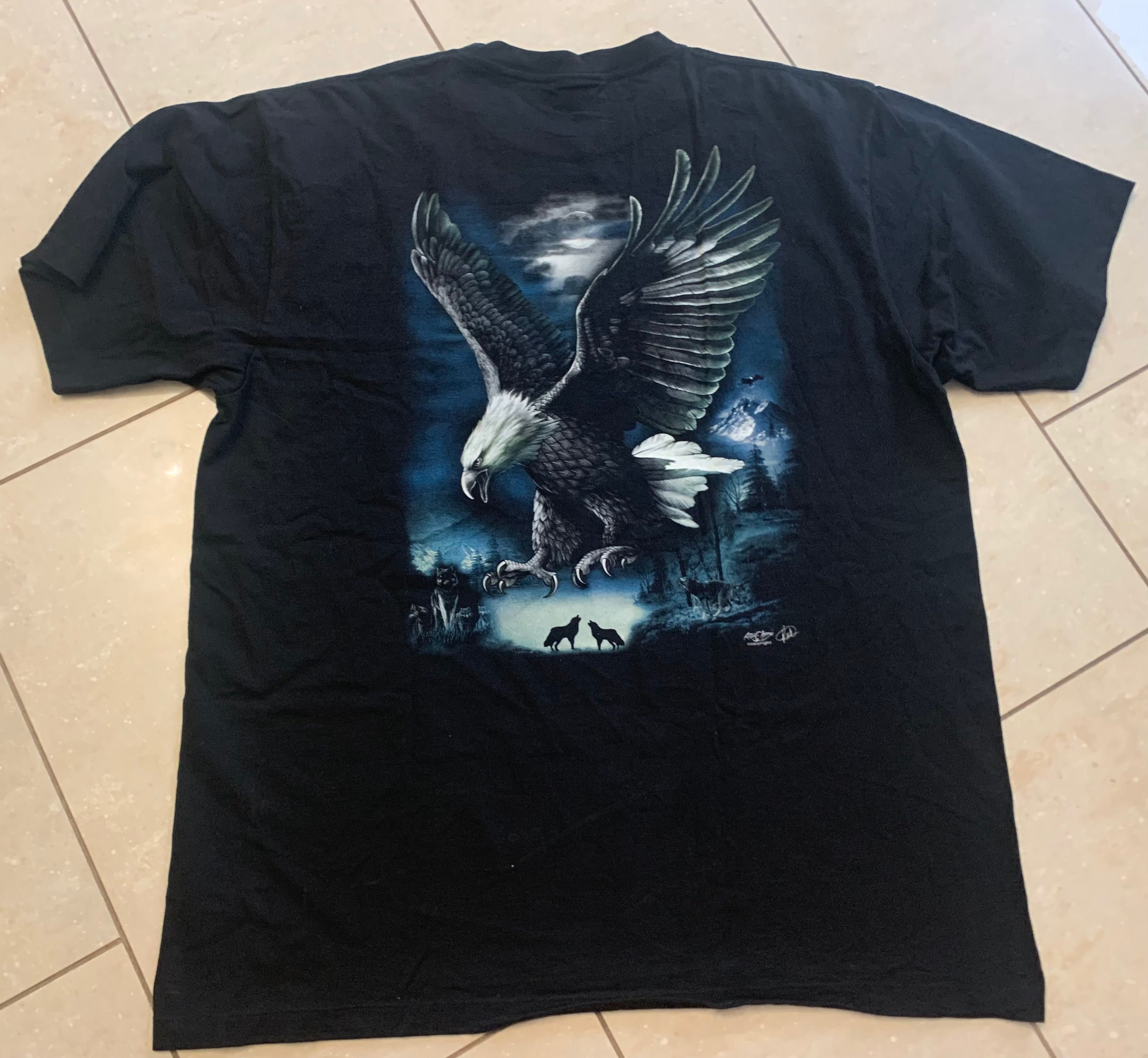 Rock Eagle & Rock Chang extra koszulka T-Shirt crewneck orzeł 3D 4XL