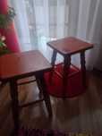 Dwa taborety - kolor calvados