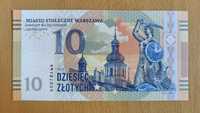 Banknot kolekcjonerski 10 zł Warszawa Destrukt UNC