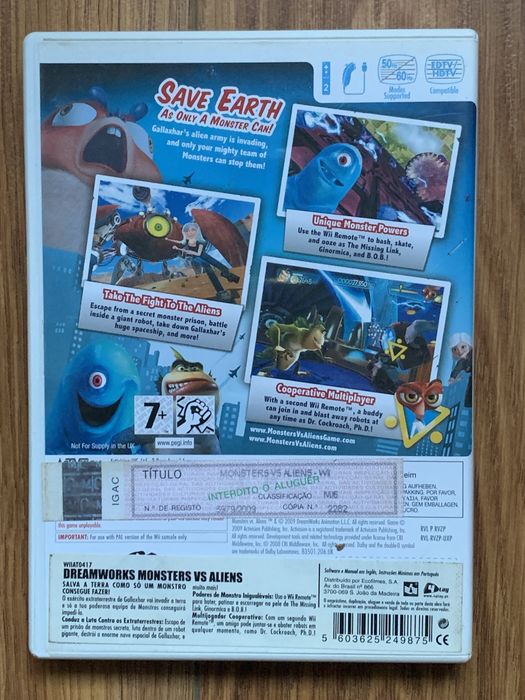 Wii - Monsters vs. Aliens