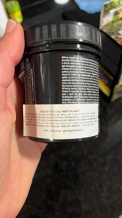 Lâmpada UBV + cálcio + d3 para réptil