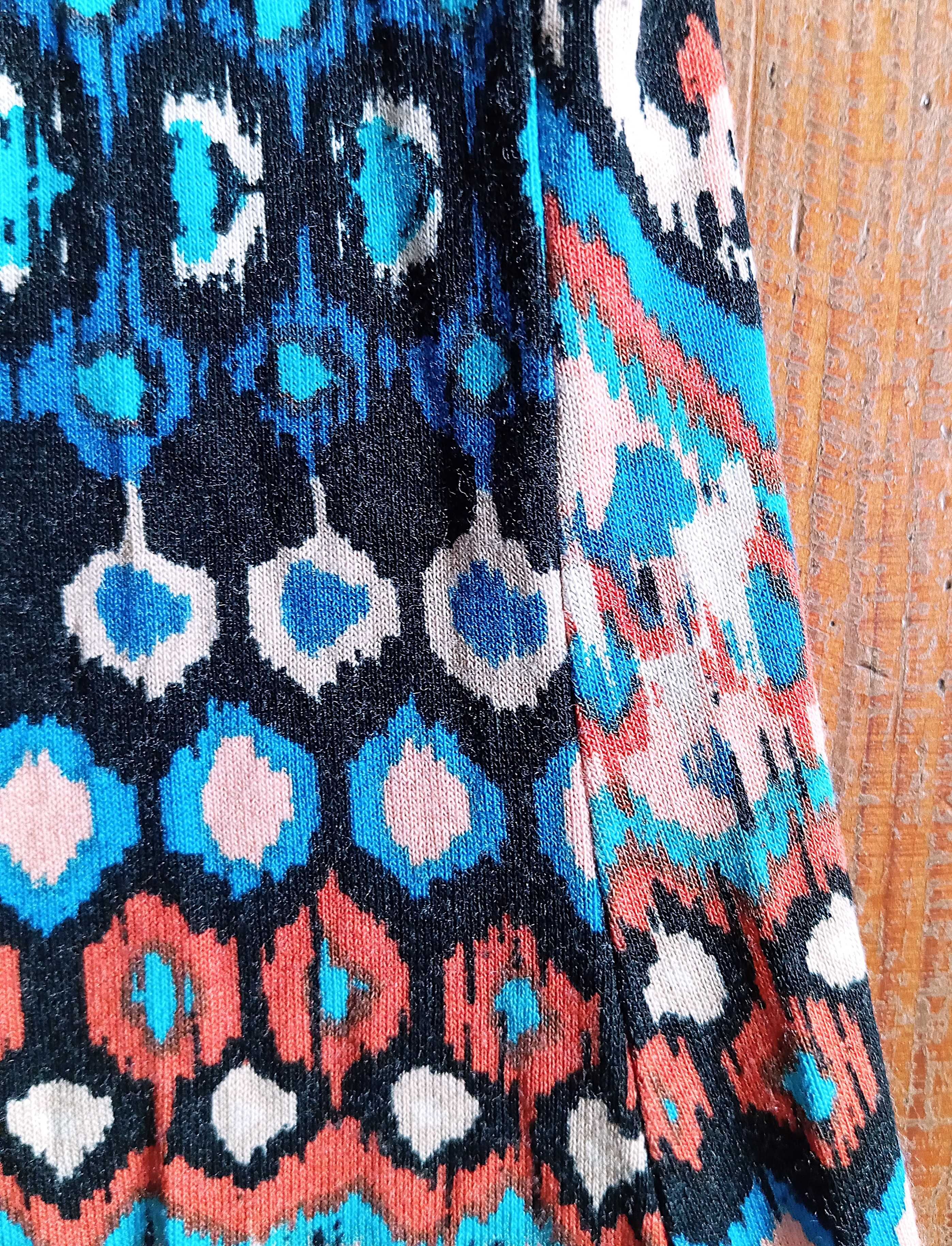 Długa sukienka, letnia, boho, etno, bez rękawów, maxi,uniwersalna