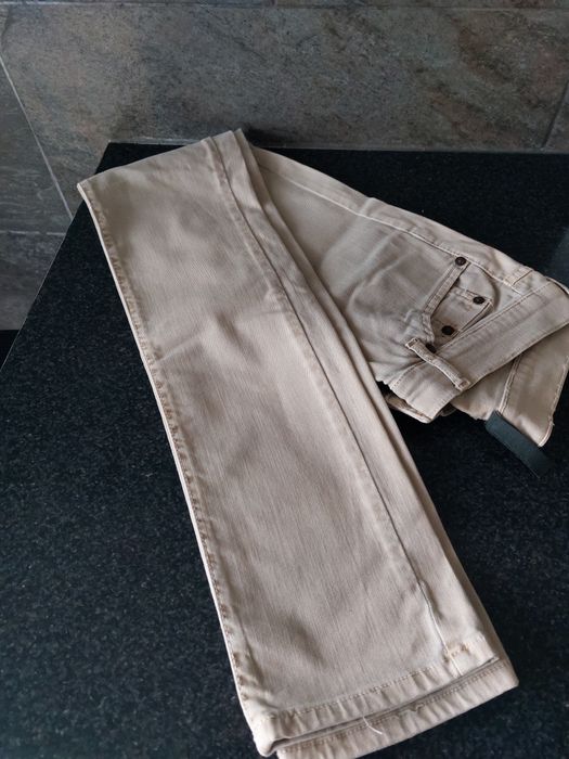 Calças de homem creme 38