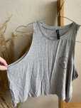 Cropp szary crop top S
