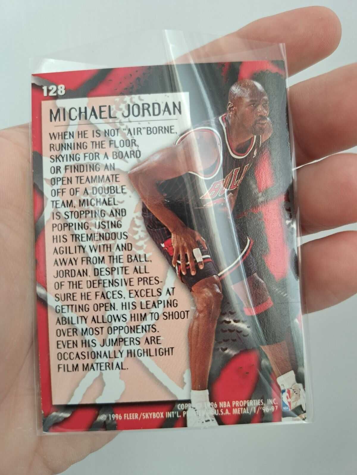 1996 FLEER Metal Metallized Michael Jordan #128