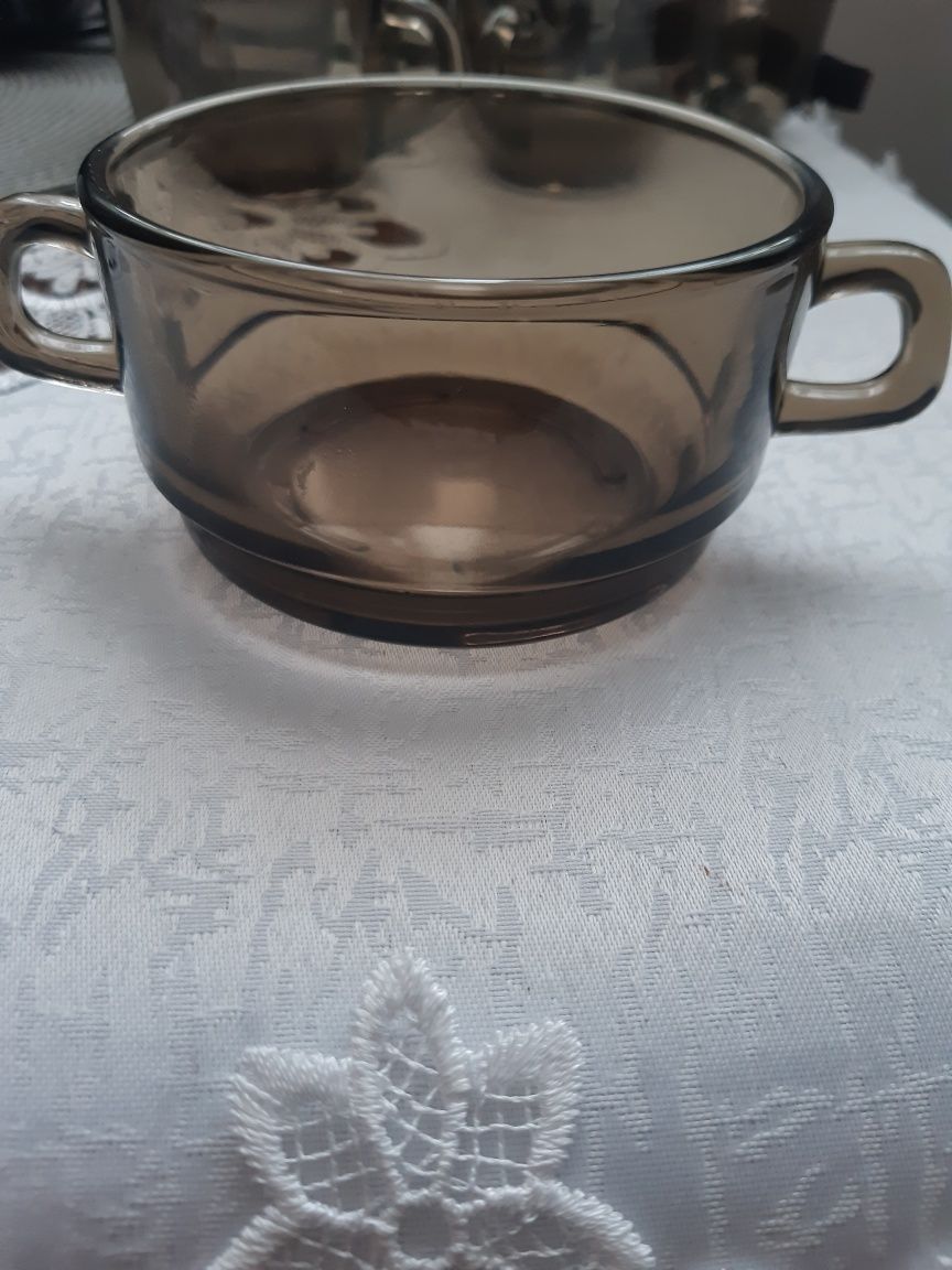 Arcoroc cukiernica filizanki szklanki patera