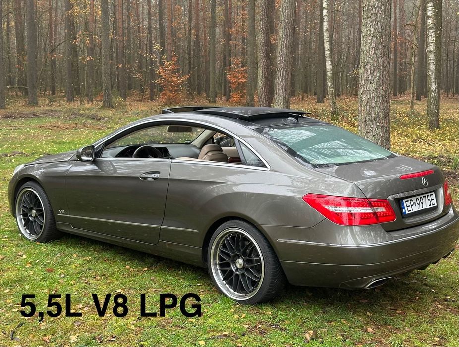 Mercedes-Benz Klasa E 5,5L V8 M273 LPG | Panorama | Harman/Kardon | Distronic | Jasne skóry