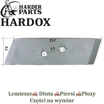 Dłuto Kuhn HARDOX 622180/P części do pługa 2X lepsze niż Borowe