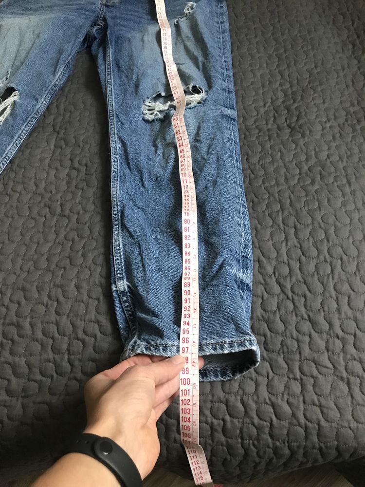 Джинсы  бойфренд бедровка H&m мом