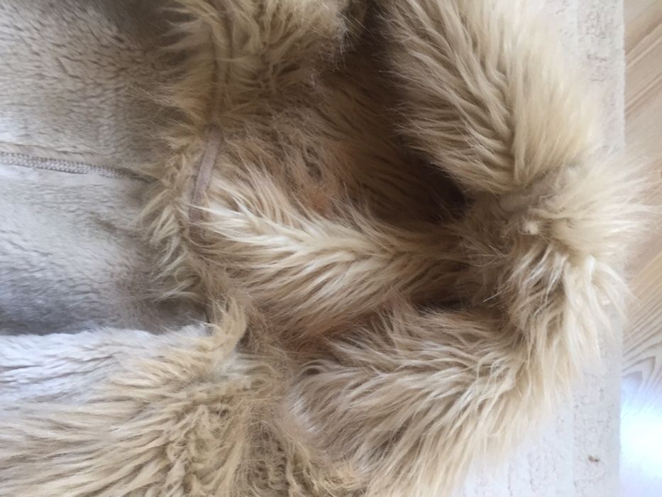 Kożuch firmy ConMar efektowny ekologiczny z kapturem M/38/salon 349zł