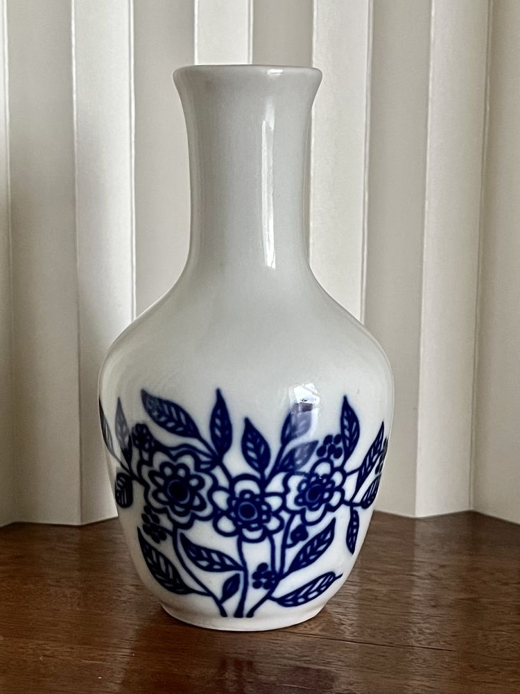 Wazoniki na kwiaty 2 szt. porcelana Bogucice mały wazon niebieski