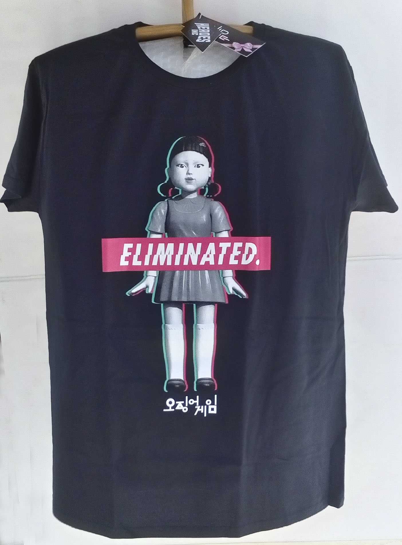 T-Shirt Squid Game Eliminated Nova Oficial Tamanho L