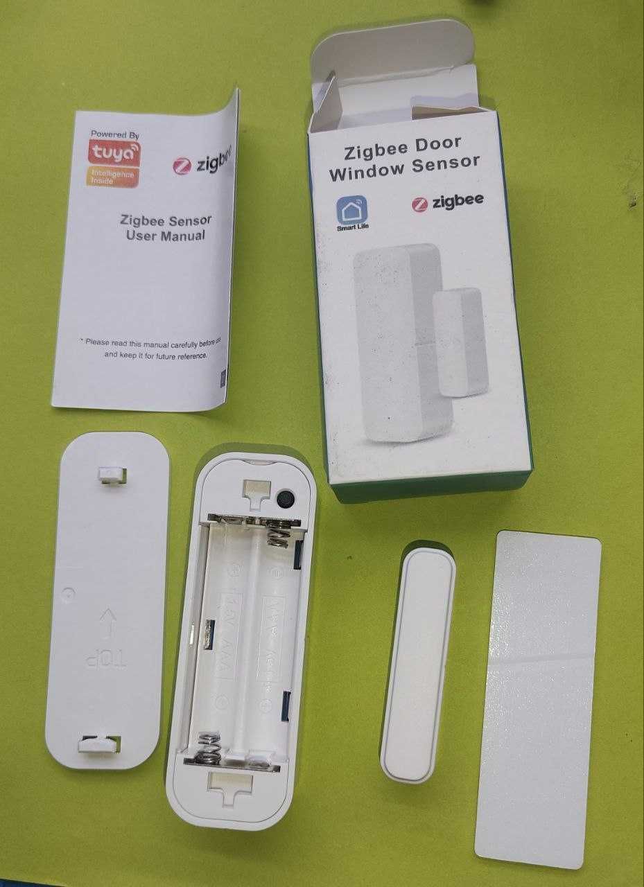 Бездротовий датчик відкриття дверей, вікон Tuya Zigbee