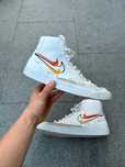 Jak Nowe Białe Skórzane Buty Sneakersy Nike Blazer High Swoosh 43