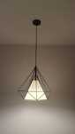 Lampa wisząca druciana
