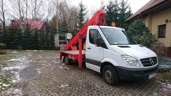 Wycinka drzew,usuwanie sopli,wynajem podnośnika koszowego, zwyżka 27m