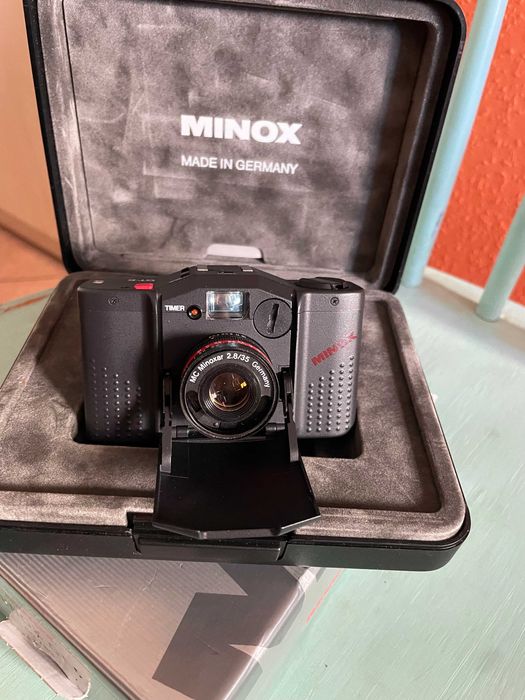 MINOX GT-E z obiektyw MC Minoxar 2,8/35 idealny z papierami i opakow
