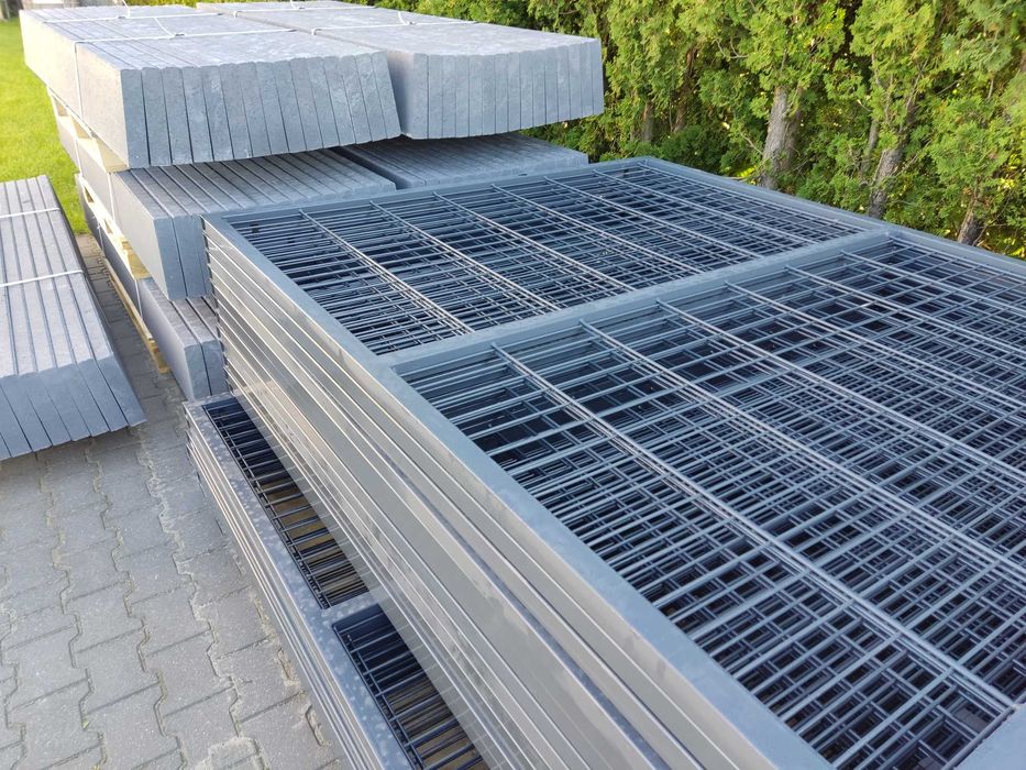 Ogrodzenie panelowe kompletne panele PRODUCENT/HURT/DETAL fi. 4 h 153