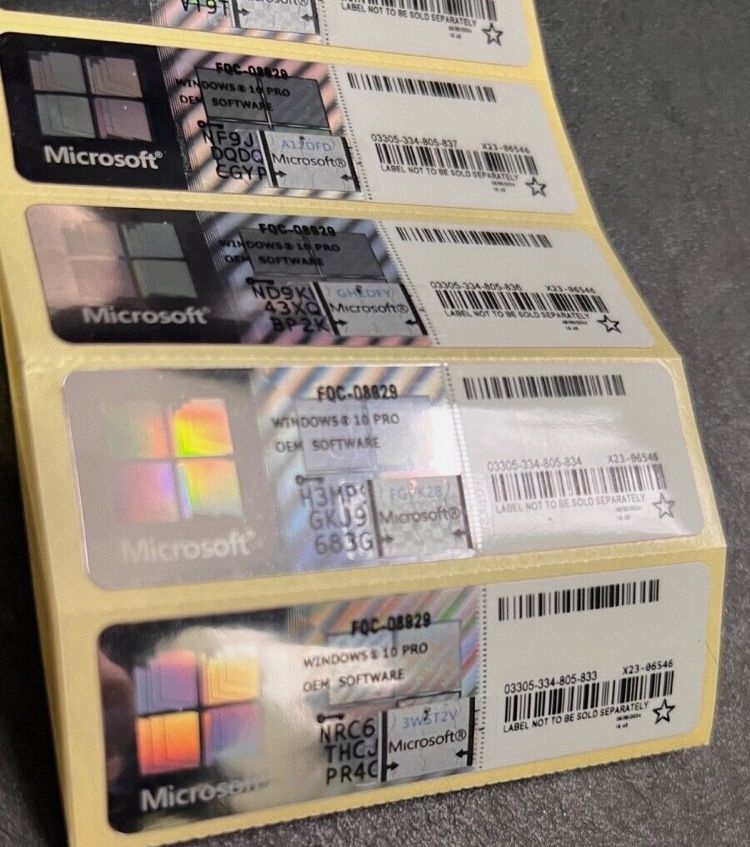 Ключ активації OEM Windows 10 Home/Pro за 200 ГРН, оригінал, РОЗПРОДАЖ