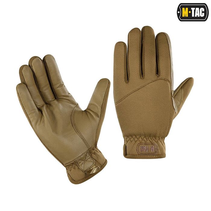 M-TAC рукавички SCOUT TACTICAL MK.2 шкіряні койот, мультикам