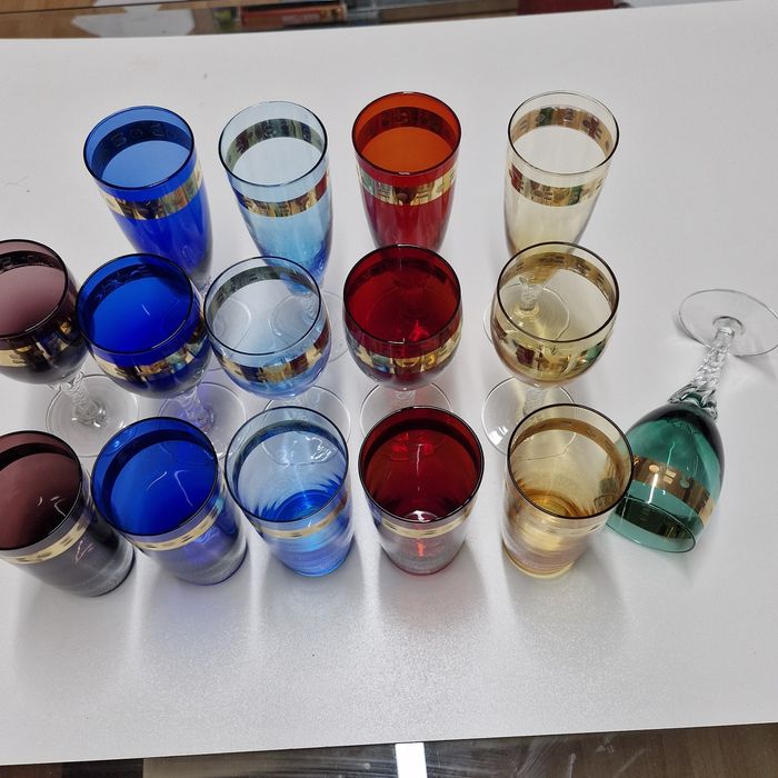 Włoskie Kieliszki ze szkła MURANO