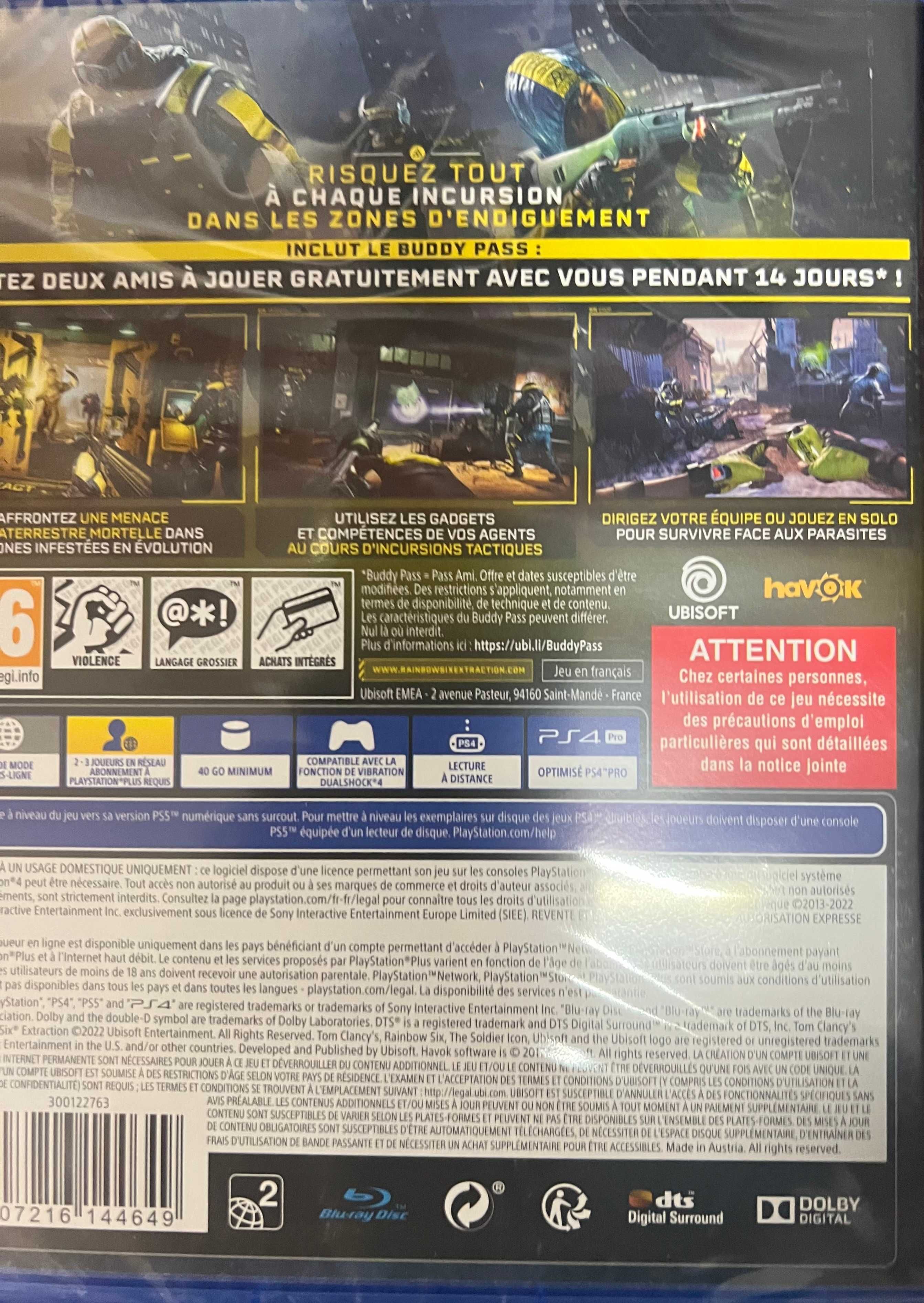 Gra "Rainbow Six Extraction" ps4