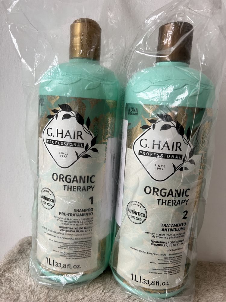 G.HAIR ORGANIC THERAPY 2 x 1000 ml szampon + keratyna + gratisy!