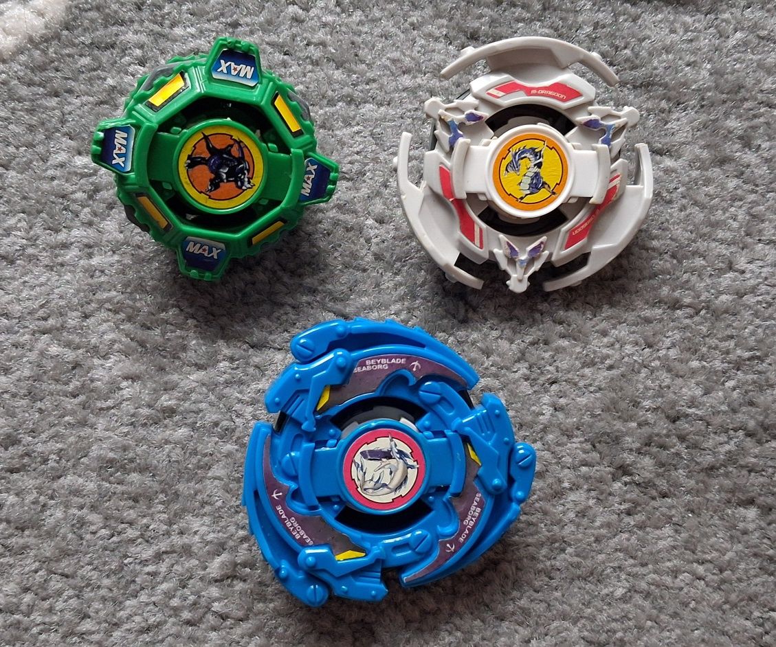 Dyski Beyblade Takara Tomy Draciel Master Dragoon Seaborg + Wyrzutnie