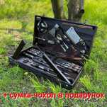 Набір шампурів Тур 2.0 BS17/1 з сумкою Набор для шашлыка в кейсе