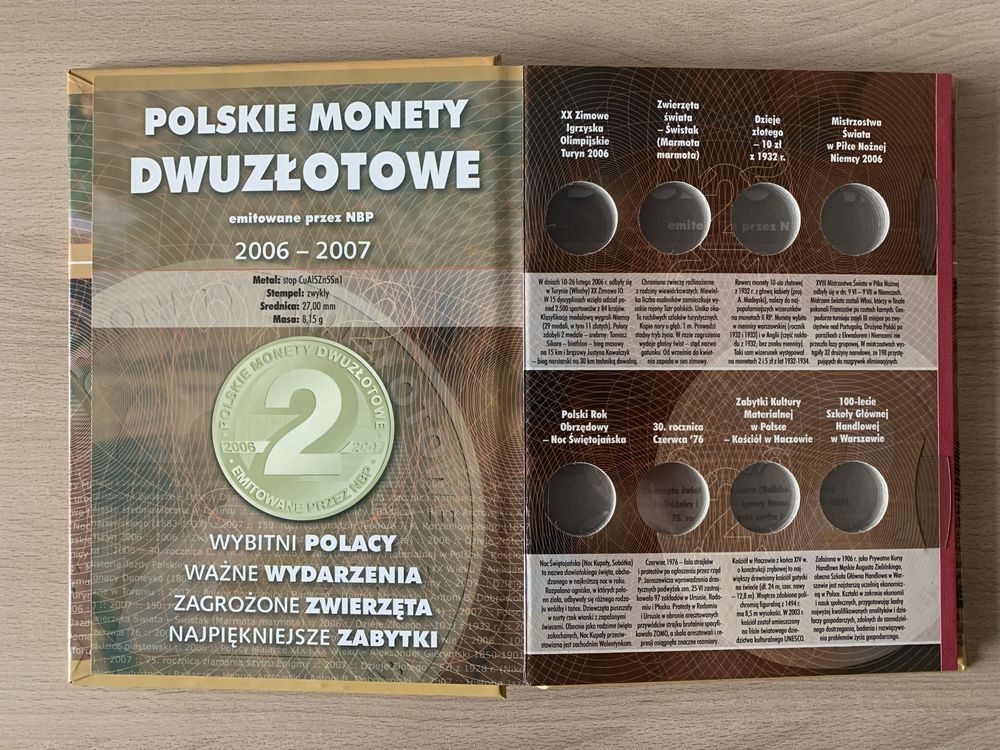 Album/Klaser Polskie Monety Dwuzłotowe