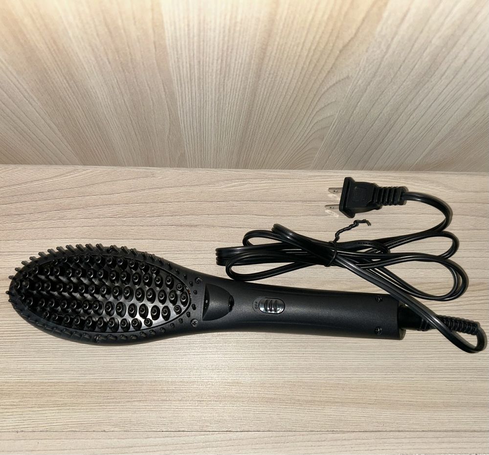Щітка для вирівнювання волосся електрична термо расческа укладка