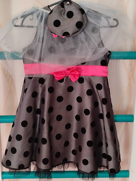 Святковий новорічний костюм мишки для дівчинки 7-8 років, плаття мишки