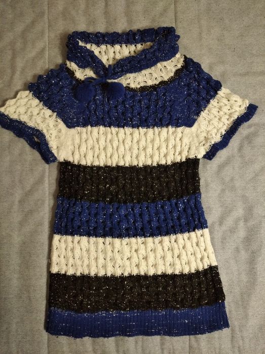 Вязаная туника с люриксом