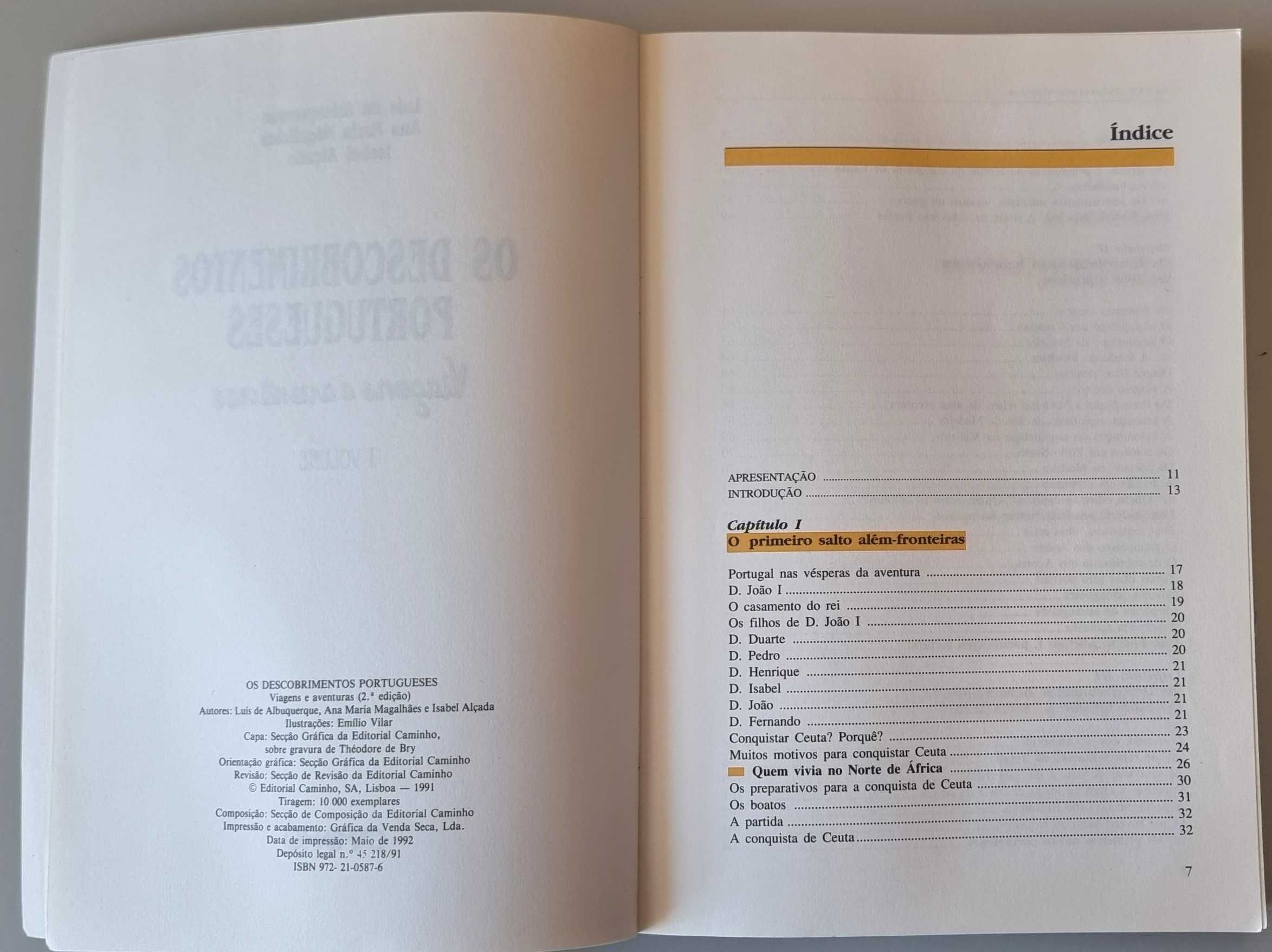 'Os Descobrimentos Portugueses, Viagens e Aventuras' Vol. I e II