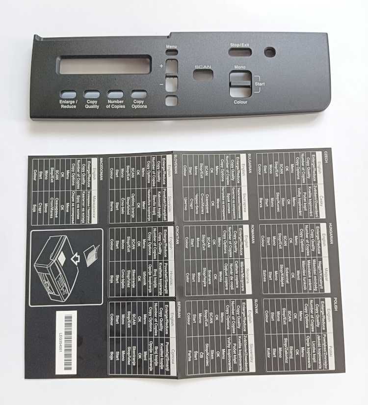 Pokrywa panelu sterowania do drukarki Brother DCP-J140W LEG348001