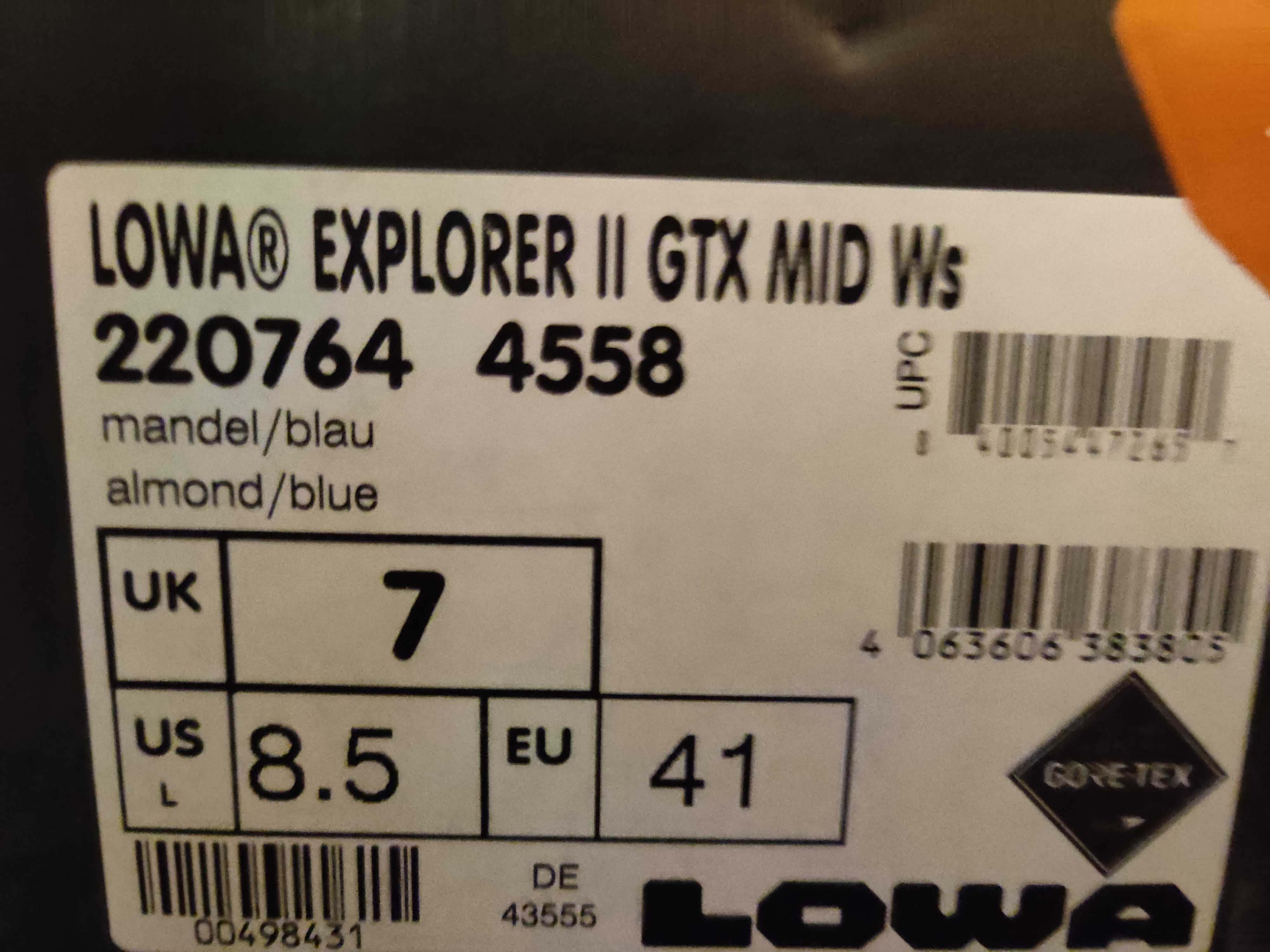 Lowa 41 Explorer II Gtx Mid Nowe Oryginalne Gore-tex Najtaniej