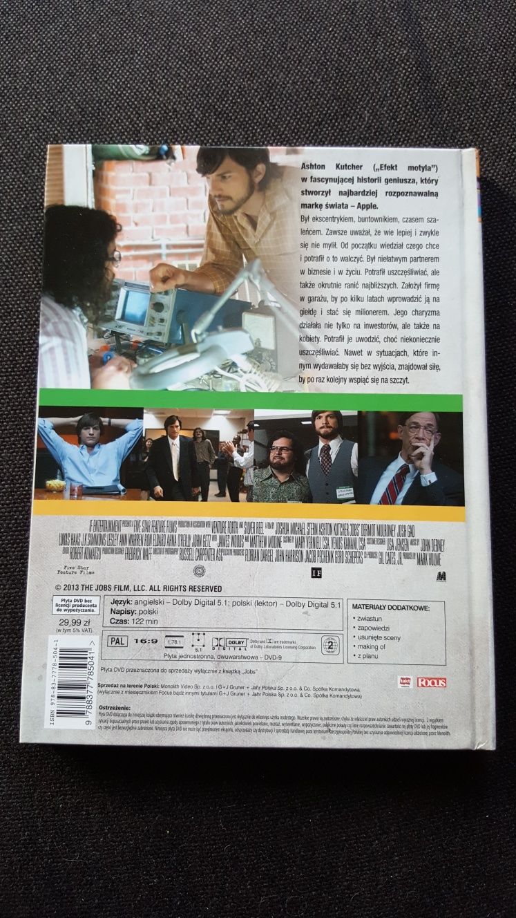 Jobs. Film dvd. Ashton  Kutcher.