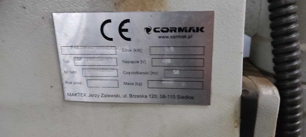 Frezarka uniwersalna do metalu Cormak