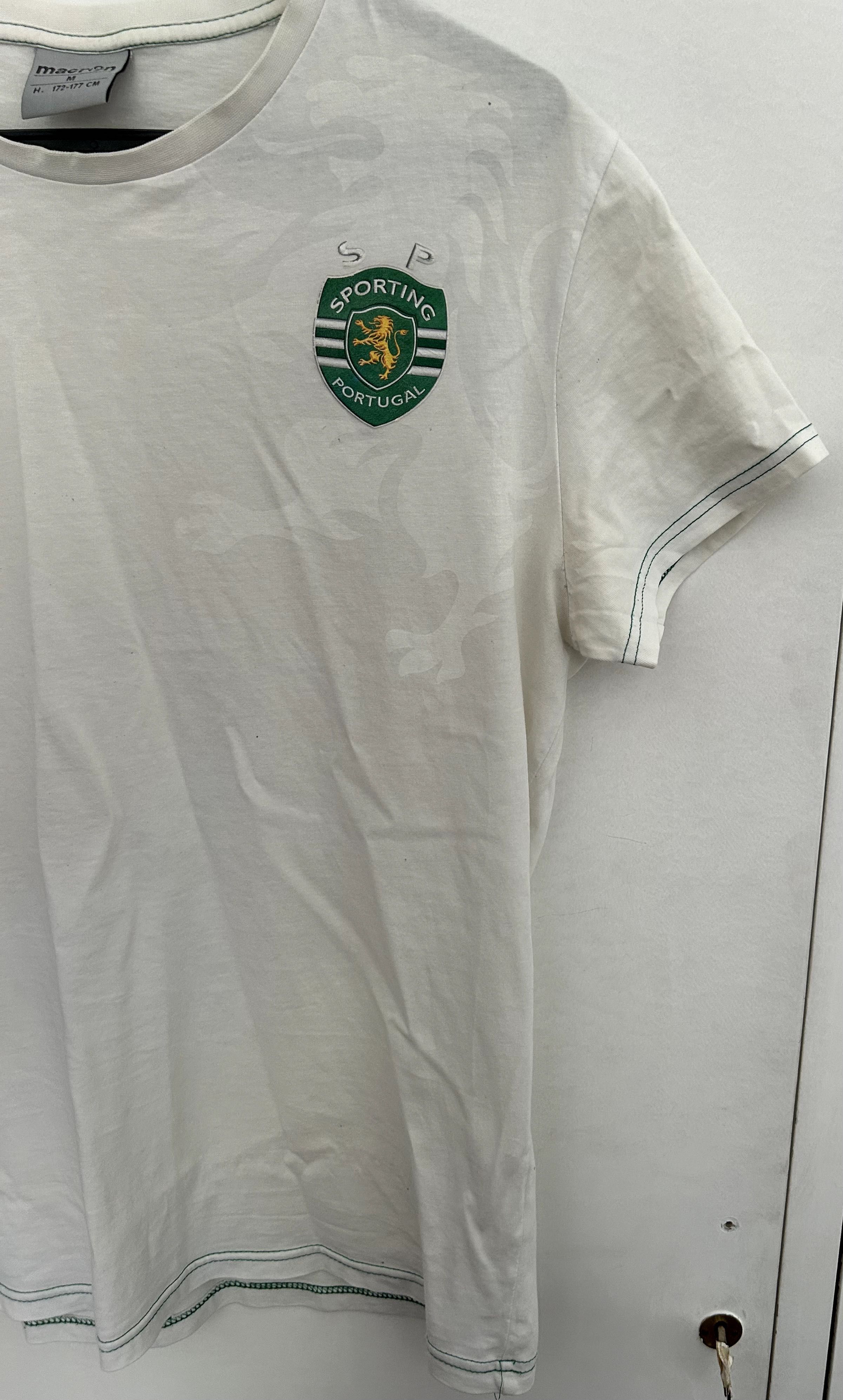 T-Shirt SCP Sporting Clube de Portugal Macron / Treino (Tamanho M)