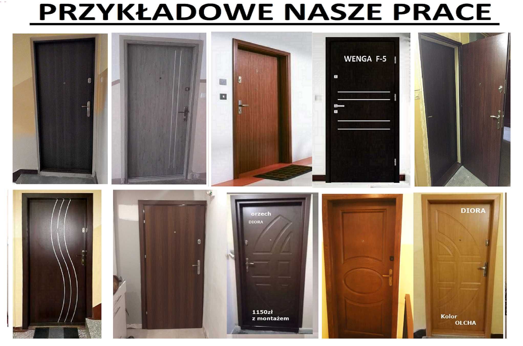 Drzwi ZEWNĘTRZNE -wewnętrzne antywłamaniowe z MONTAŻEM TANIO!