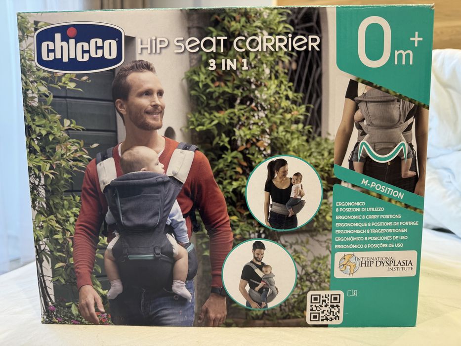 Нагрудна сумка для немовляти від 0+ 3 in 1 + шезлонг chicco