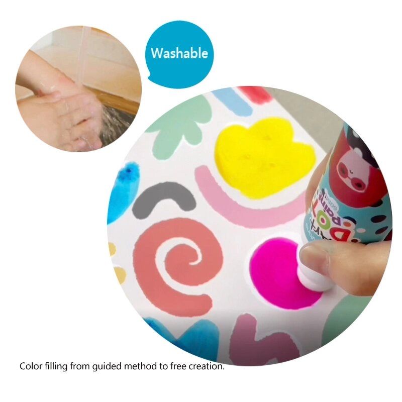 Tookyland крапковий живопис для малюків 6 кольорів