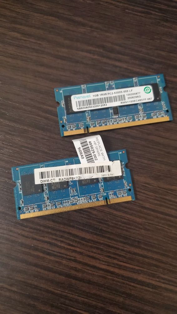 Ноутбучна оперативка Ramaxel 1gb ddr2 (pc2)