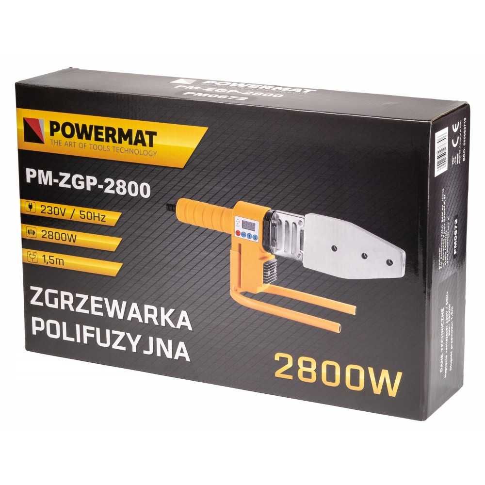 Zgrzewarka polifuzyjna do RUR PCV PP 2800W 7 Matryc 16 - 63MM